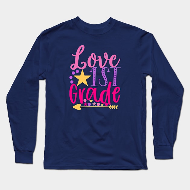 Love First Grade Long Sleeve T-Shirt by VijackStudio